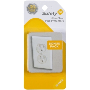 Safety 1st Ultra Clear Plug Protectors (18pk) Clear