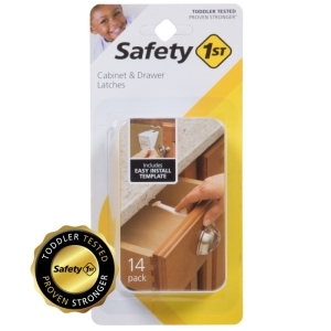 Safety 1st Cabinet & Drawer Latch (14pk) White