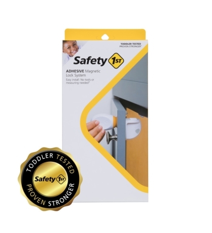 Safety 1st Adhesive Magnetic Lock System - 8 Locks and 2 Keys White
