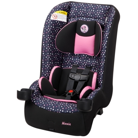 Disney Baby Jive 2-in-1 Convertible Car Seat - Minnie Dot Party - 45 degree angle view